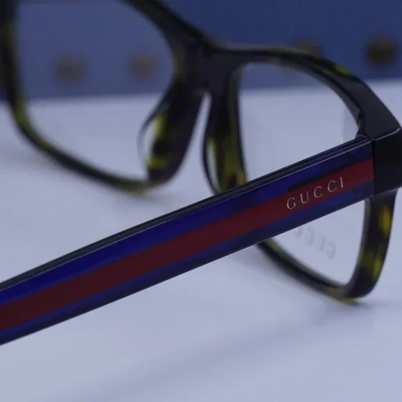 Gucci GG0006OA 003 Rectangle Eyeglasses - Havana 55mm
